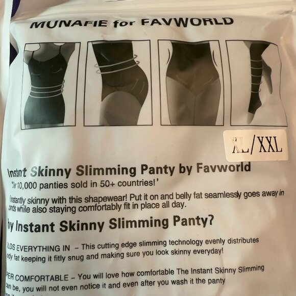 New πFavWorld Instant Skinny Slimming Panty Women's Size XL-XXL Lot of 3 - Picture 3 of 11
